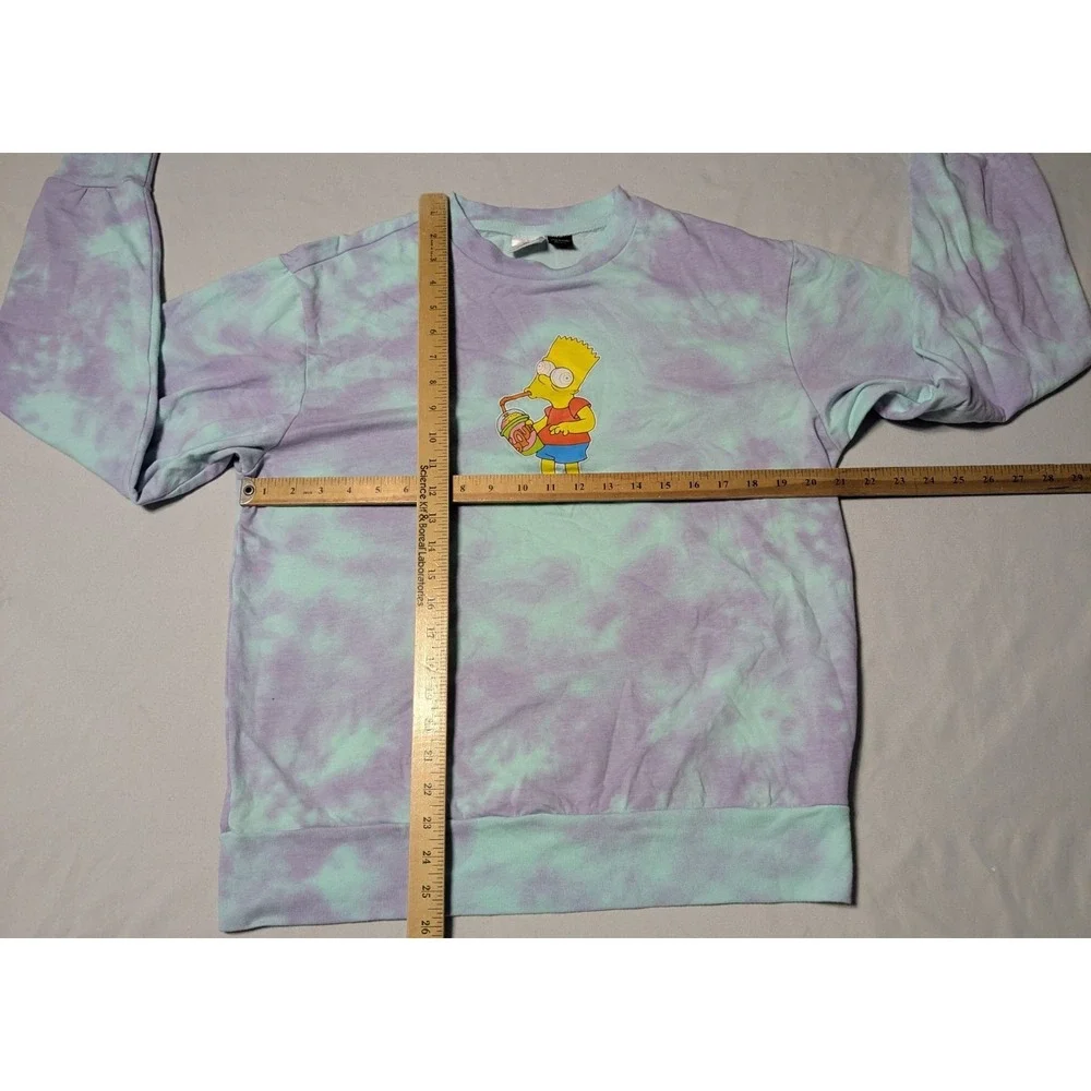 Bart Simpson Slurpee Brain Freeze Tie Dye Lightweight Sweatshirt - Adult‎ Small